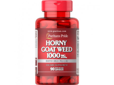 Horny Goat Weed Puritan's Pride 1000 мг (90 капсул)