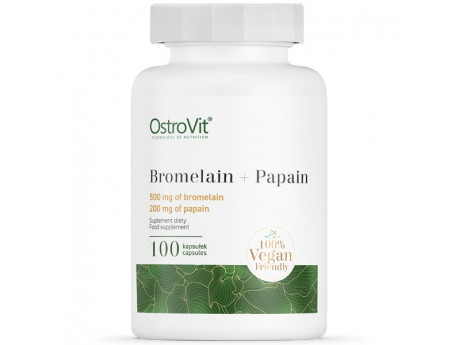 BROMELAIN+PAPAIN VEGE OstroVit (100 капсул)