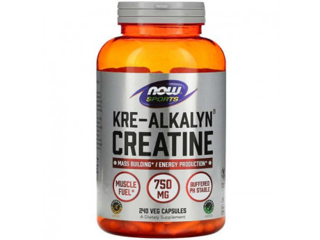 Kre-Alkalyn Sport's Creatine Now Foods (240 вег капсул)