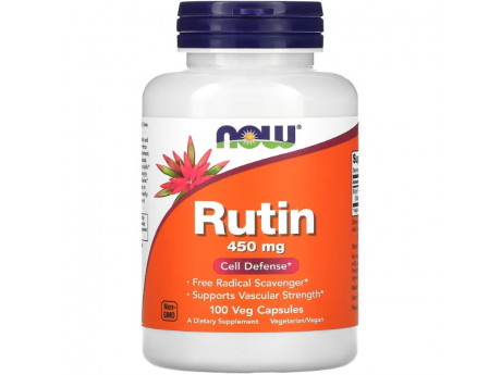 Rutin 450 мг NOW Foods (100 вег капсул)
