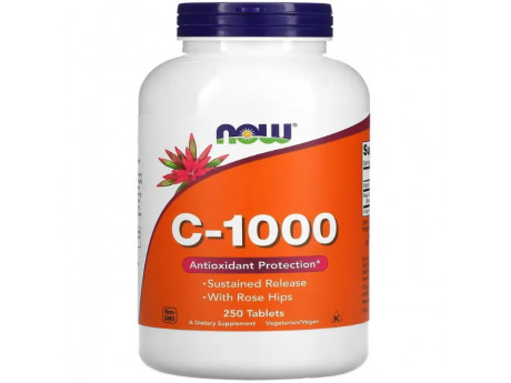 Vitamin C-1000мг RH SR Now Foods (250 таблеток)