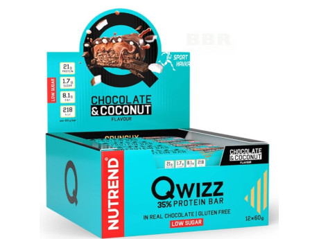 Qwizz Protein Bar Nutrend (12 штук 60 грамів)