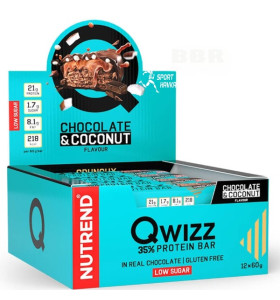 Qwizz Protein Bar Nutrend (12 штук по 60 грамів)
