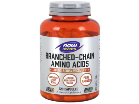Sports Branched Chain Amino Acids Now Foods (120 капсул)
