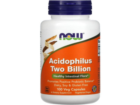 Acidophilus Two Billion NOW Foods (100 вег капсул)