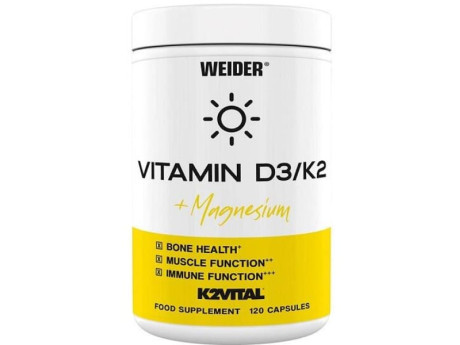 Vitamin D3 K2 + Magnesium Weider (120 капсул)