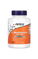 L-Methionine 500мг NOW Foods (100 капсул)
