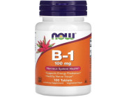 B-1 100мг NOW Foods (100 таблеток)