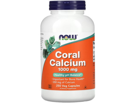 Coral Calcium 1000мг NOW Foods (250 вег капсул)