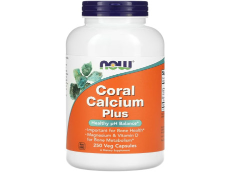 Coral Calcium Plus NOW Foods (250 вег капсул)