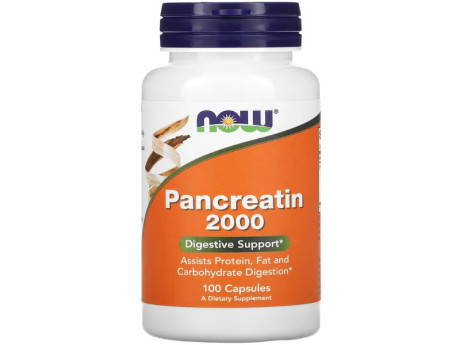 Pancreatin 2000 NOW Foods (100 капсул)