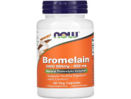 Bromelain 500мг NOW Foods (60 вег капсул)