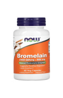 Bromelain 500мг NOW Foods (60 вег капсул)