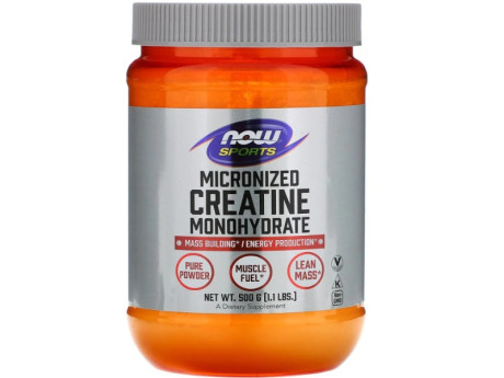 Sports Creatine Monohydrate Now Foods (500 грамів)