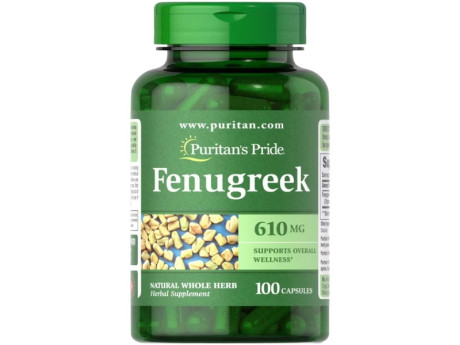 Fenugreek 610мг Puritan's Pride (100 капсул)