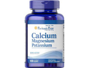 Calcium Magnesium Potassium Puritan's Pride (100 таблеток)