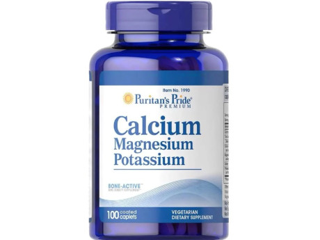 Calcium Magnesium Potassium Puritan's Pride (100 таблеток)