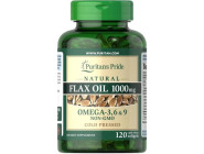 Natural Flax Oil 1000мг Puritan's Pride (120 капсул)