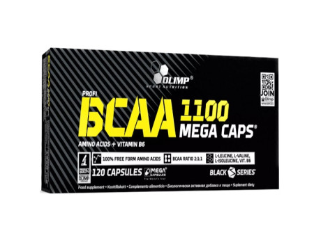 BCAA MEGA CAPS Olimp (120 капсул)