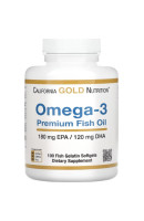Omega-3 Premium Fish Oil California Gold Nutrition (100 капсул)