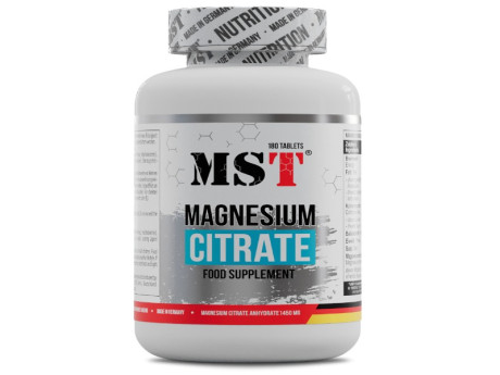 Magnesium Citrate 200мг MST (180 таблеток)