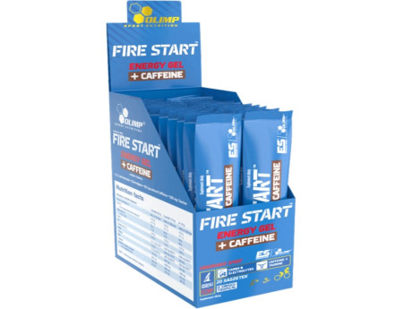 Fire Start Energy Gel + Caffeine Olimp (20 штук)