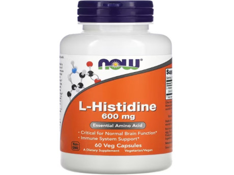 L-Histidine NOW Foods (60 вег капсул)