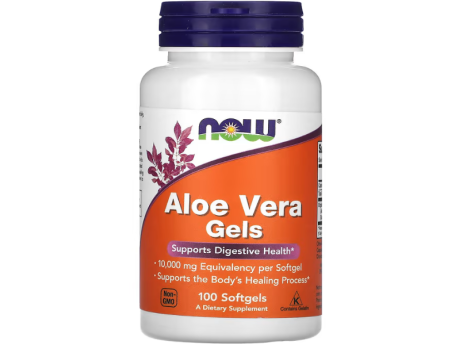 Aloe Vera Gels 10000мг NOW Foods (100 капсул)