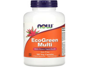 EcoGreen Multi Iron-Free NOW Foods (180 вег капсул)