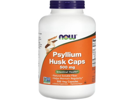 Psyllium Hush Caps 500мг NOW Foods (500 вег капсул)