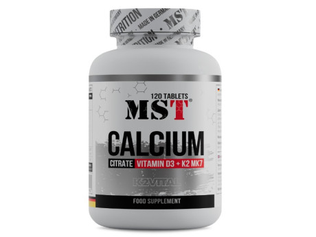 Calcium citrate Vitamin D3 + K2 MK7 MST (120 таблеток)