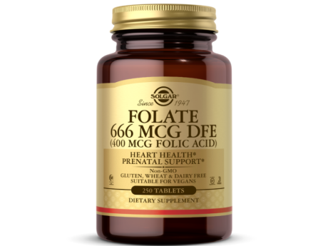 Folate 666мкг 400мкг Solgar (250 таблеток)