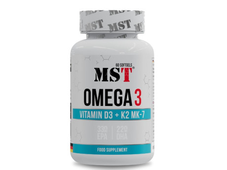 Omega 3 65% D3 K2 MST (60 капсул)