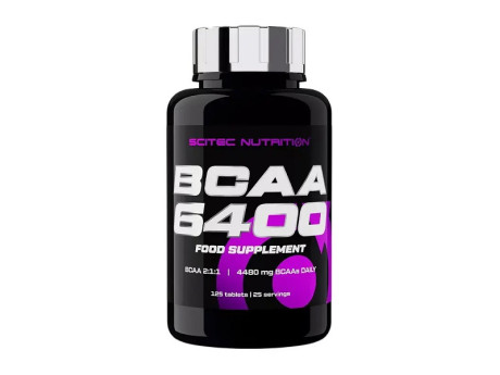 BCAA 6400 SCITEC NUTRITION (125 таблеток)
