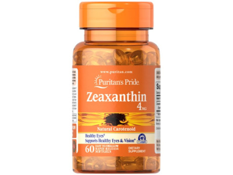 Zeaxanthin 4 мг Puritan's Pride (60 капсул)