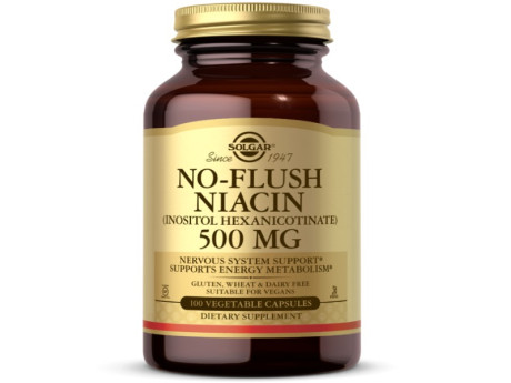 Niacin No-Flush 500мг Solgar (100 капсул)