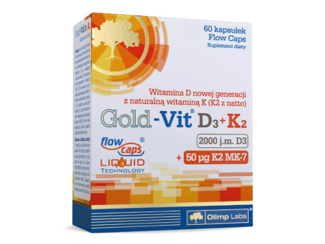 Gold-Vit D3+K2 2000 IU Olimp (60 капсул)