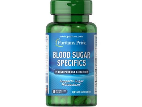 Puritan's Pride Blood Sugar Specifics (60 капсул)