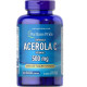 Acerola C 500мг Puritan's Pride (60 таблеток)