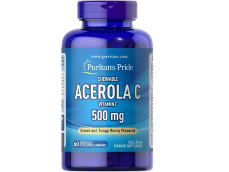 Acerola C 500мг Puritan's Pride (60 таблеток)
