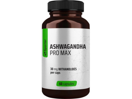 Ashwagandha PRO MAX Sporter (60 капсул)