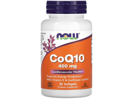 CoQ10 400 mg NOW (30 капсул)