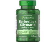 Berberine Silymarin 1000мг Puritan's Pride (60 капсул)