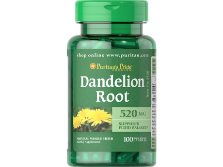 Dandelion Root 520мг Puritan's Pride (100 капсул)