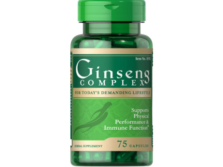 Ginseng Complex Puritan's Pride (75 капсул)