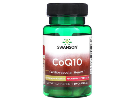 CoQ10 200мг Swanson (30 капсул)