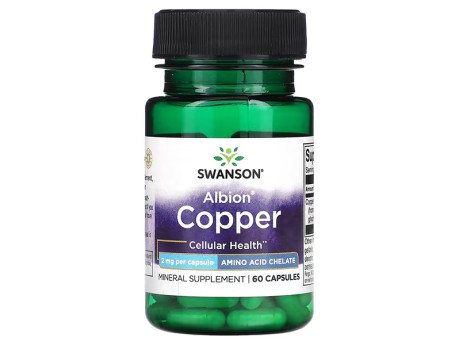 Copper Albion 2мг Swanson (60 капсул)