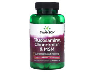 Glucosamine, Chondroitin & MSM Swanson (120 таблеток)