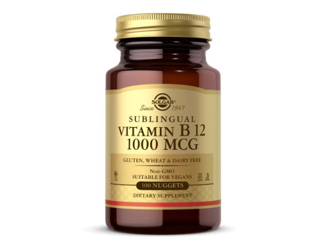 Sublingual Vitamin B12 1000мкг Solgar (100 таблеток)