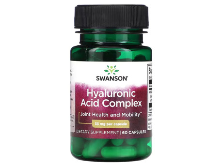 Hyaluronic Acid Complex 33мг Swanson (60 капсул)